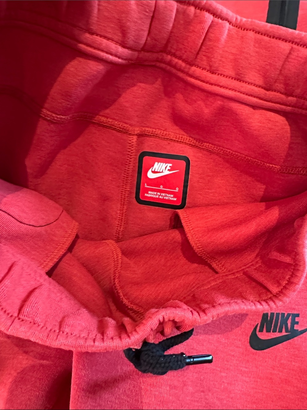 Nike Tech Kids Bright Red Hooded Zip Jacket & Joggers Set - Picture 3 of 16